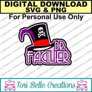 Digital SVG Cut File  Die Cut SVG Scrapbook Title Digital Cutting File for Scrapbook Pages .svg ~ Dr Facilier Title
