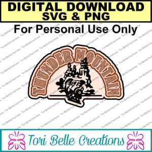 Digital SVG Cut File Die Cut SVG Scrapbook Title File di taglio digitale per Scrapbook Pages .svg ~ Thunder Mountain Title SVG