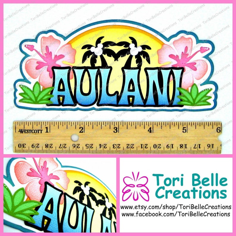 Scrapbook Pages Die Cut Paper Piecing Premade Scrapbooking Etsy