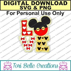 Digital SVG Cut File  Die Cut SVG Scrapbook Title Digital Cutting File for Scrapbook Pages .svg ~ Love  Title