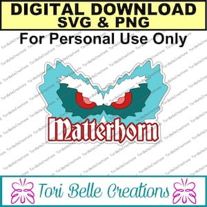 File di taglio digitale SVG Die Cut SVG Scrapbook Titolo File di taglio digitale per pagine Scrapbook .svg ~ Titolo Cervino