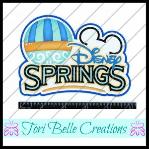Scrapbook Pages  Die Cut Paper Piecing Premade Scrapbooking Embellishment Scrapbook Title Diecut ~  Springs Balloon Title