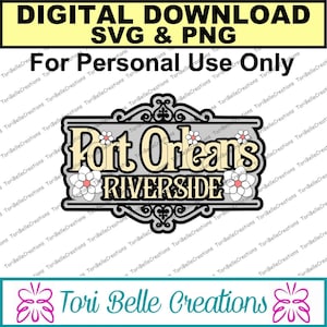 Digitale SVG Cut Datei Die Cut SVG Scrapbook Titel Digitale Schneidedatei für Scrapbook Seiten .svg ~ Port Orleans Riverside Titel