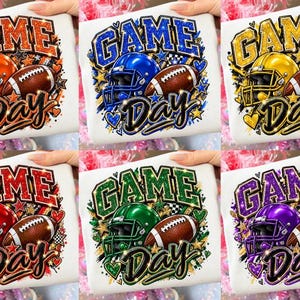 Pack d'images PNG pour les jours de match de football américain : football, jour de match, maman de footballeur, saison des touchdowns, sport, téléchargement numérique.