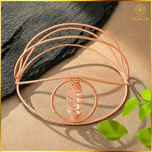 Dual Frequency Tensor Ring Crown 144Hz 177Hz - Pure Copper Vortex Headband, EMF Migraine Relief Hat, Mental Clarity, Reiki Tool