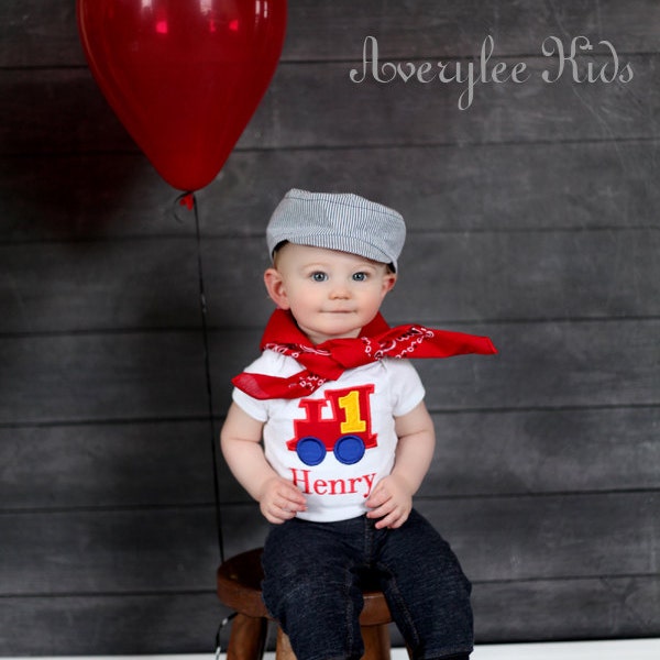 Boys Train Conductor Hat, First Birthday Outfit, Boys Cap, Baby Hat, Toddler Train Hat, Train Engineer Hat, Newborn Photo Prop, Cake Smash