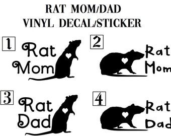 ebn561 Multiple Color & Sizes Rat Mouse Vinyl Decal Sticker ebn561 Multiple Color & Sizes Rat Mouse Vinyl Decal Sticker