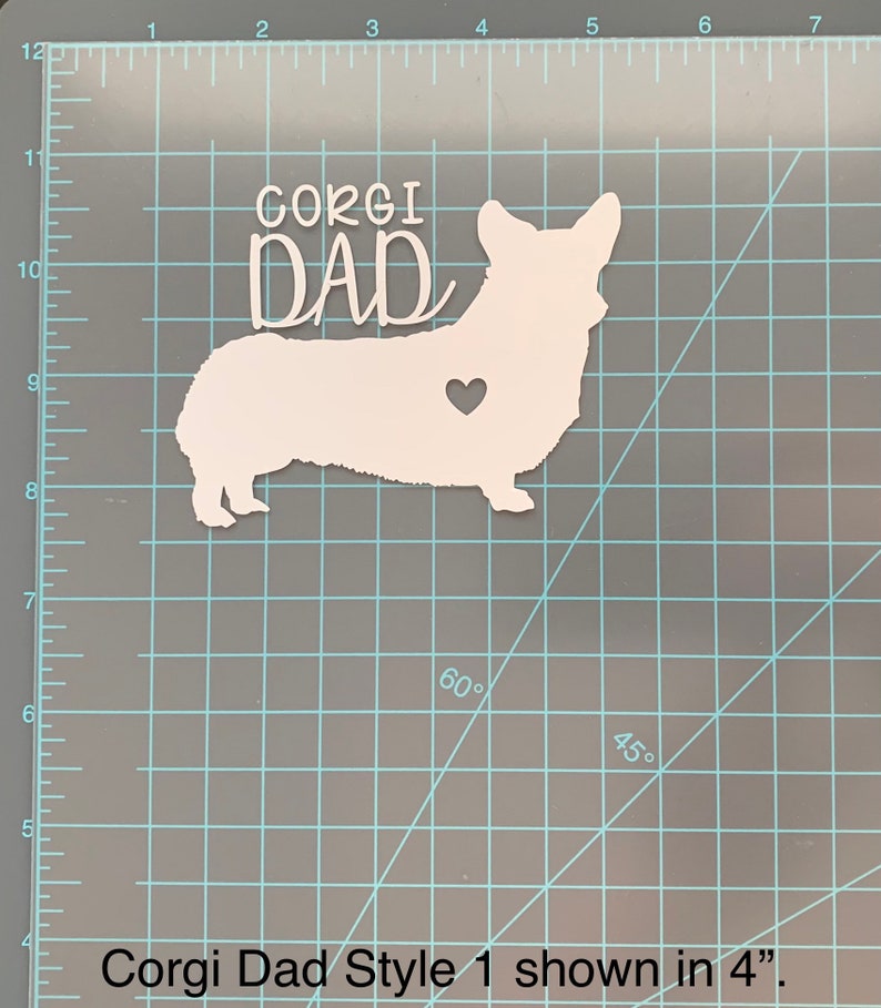 Pembroke/cardigan Welsh Corgi Mom/dad Vinyl Decals/stickers - Etsy