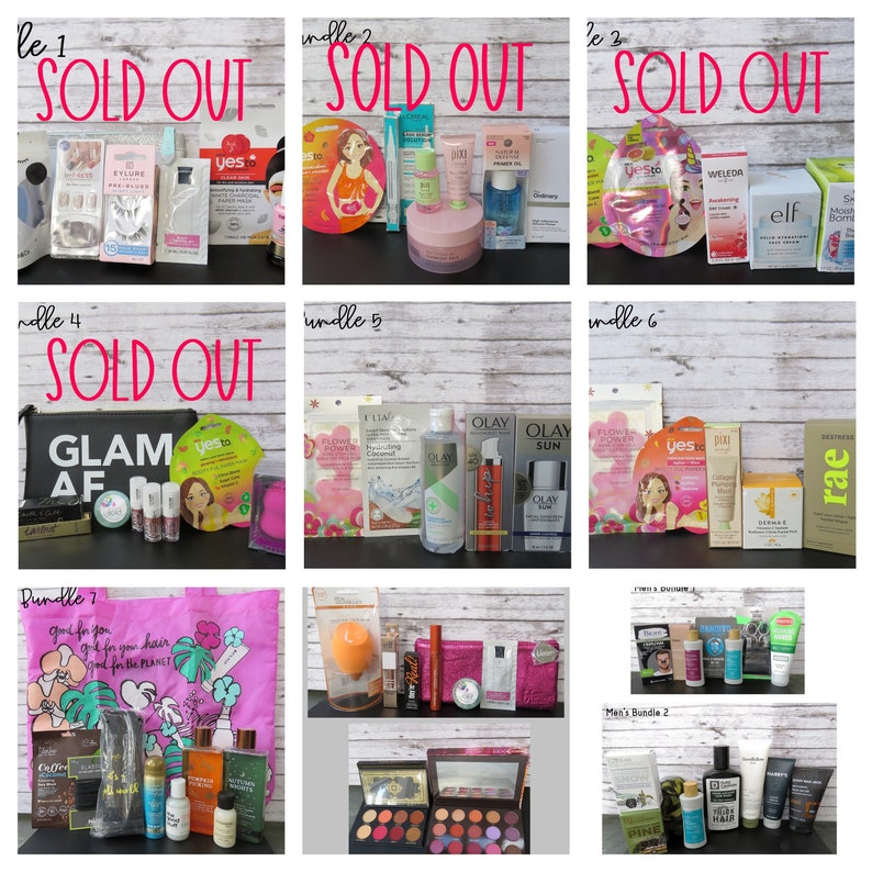 Beauty Bundles for Women and Men - Bath/Hair Care/Nail Care/Face Creams/Personal Care/Makeup/Masks - Clearance Sale, Gift Bundles 