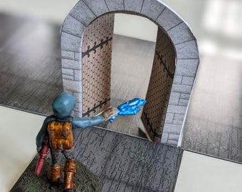 Tabletop Doors Digital Download | Printable PDF of 4 styles of stone and wood door