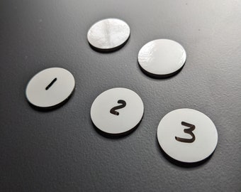 Round Dry Erase Magnet Tokens