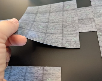 Value Dungeon Tile Pack |  4x4 Tabletop map magnet tiles to cut into your own shapes - stone