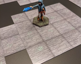 Small Dungeon Kit | Tabletop map magnet tiles - stone