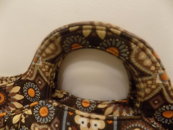 Vera Bradley Brown / Java Blue pattern purse - image 7