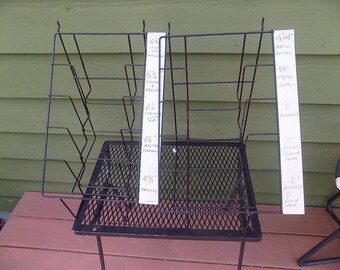 Vintage commercial metal hardware store racks / saw blade display (2)