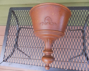 Vintage Faux woodgrain planter