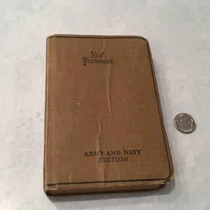 WWI U.S. ARMY NAVY Edition New Testament Pocket Bible United States Military