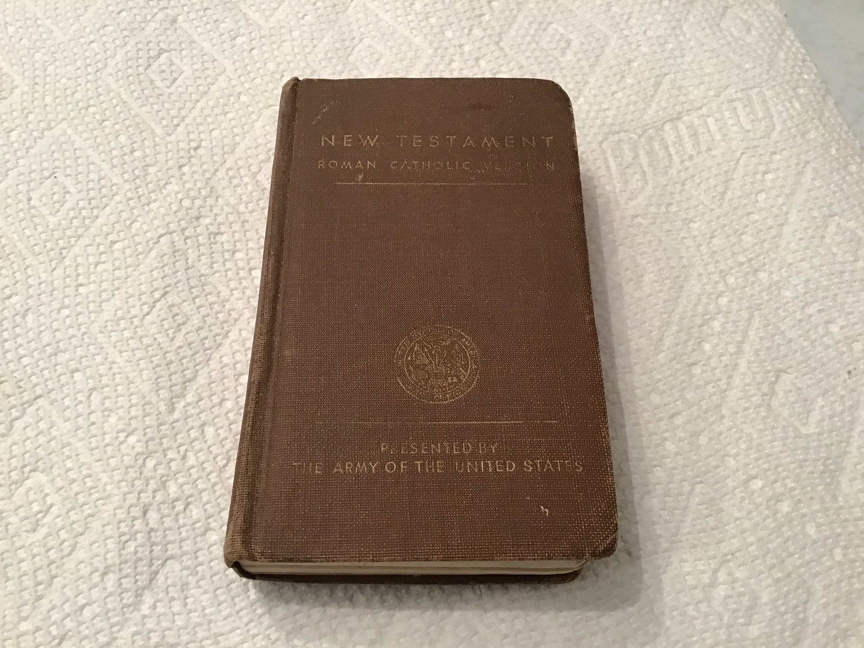 WWII NEW TESTAMENT U.S. Army World War 2 Soldier's' Catholic