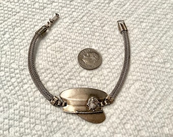 World War 2 U S Air Force Gold Filled ID Bracelet Wings 1942