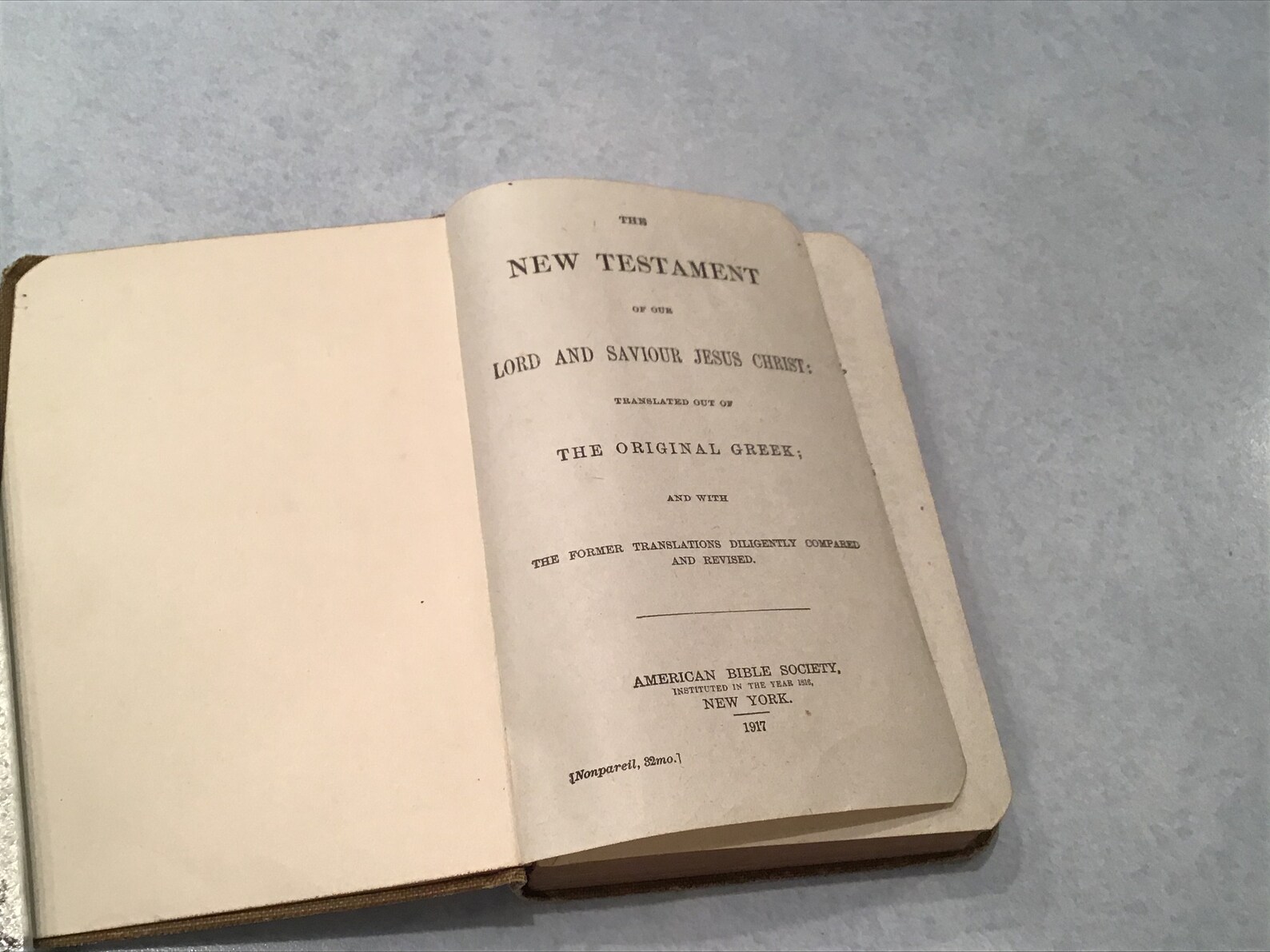 WWI U.S. ARMY NAVY Edition New Testament Pocket Bible United States ...