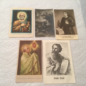 Antique Vintage HOLY PRAYER CARDS ~ Nun’s Estate ~ Lot 5