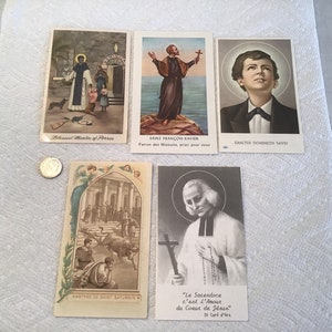 Antique Vintage HOLY PRAYER CARDS ~ Lot 5 ~ Nun’s Estate