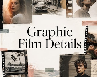 Vintage Film Texture Overlays | Analog Grain, Dust, Scratches (Digital Download)