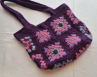 Hand made college bag, women accessories, crochet bag, gift for her, washable bag, student bag, shoulder bag, Christmas gift, handbag