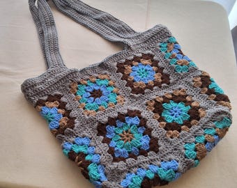 Hand made college bag, women accessories, crochet bag, gift for her, washable bag, student bag, shoulder bag, Christmas gift, handbag