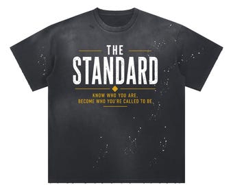The Standard-Hand-Frayed Sunfade Paint Splatter T-Shirt
