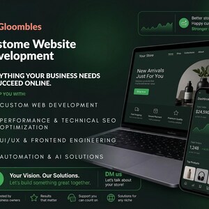 Custom WordPress E-Commerce Website | SEO Optimized, Responsive Design