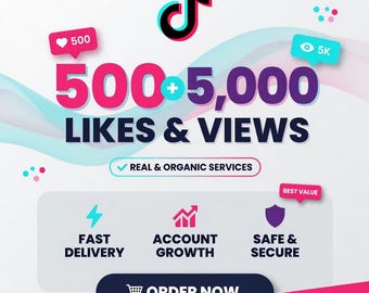 TikTok Groeigids - Strategie voor 500 Likes & 5000 Views - Sociale Media Contentkalender of Promotiepakket voor Nichegroei