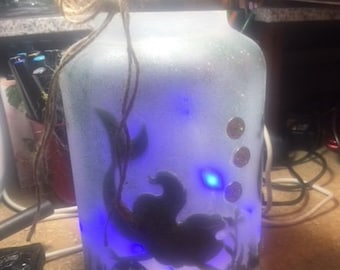 Little Mermaid lighted lantern