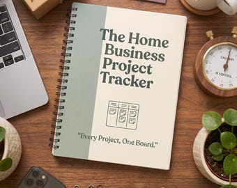 Projekt-Tracker für Homeoffice-Unternehmen für Kindle Scribe & reMarkable | Verlinktes Tablet-PDF | Übersichtlich und übersichtlich