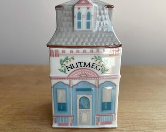 Nutmeg Spice Village House, Brooks & Bentley 1991, Lenox Spice Village, Replacement Jar,  Collectible