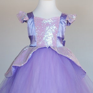 princess Rapunzel dress costume girls pink and purple tutu dress tangled birthday party
