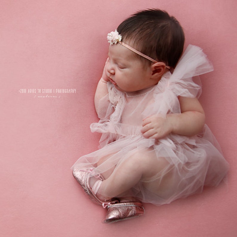 Baby Ballet Slippers Pink Premie Newborn Toddler Ballet Etsy