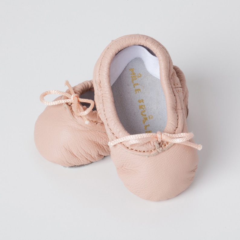 Baby Ballet Slippers Pink Premie Newborn Toddler Ballet Etsy
