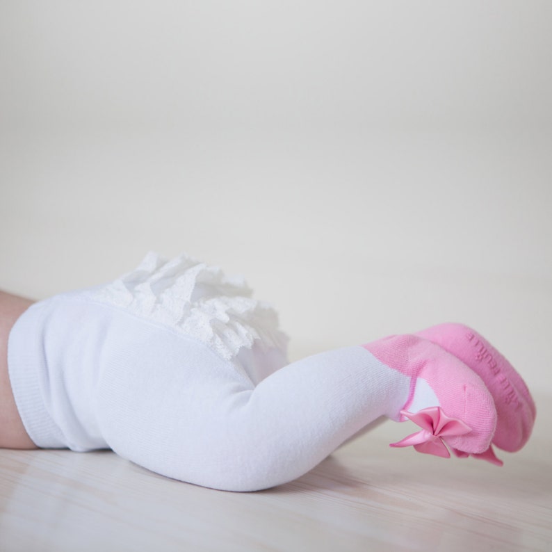 Ruffle Bum Baby Tights With Mary Jane Bow Shoes Black Etsy