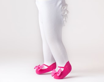 clearance baby girl tights with ruffle bottom and shoes with bow maryjane