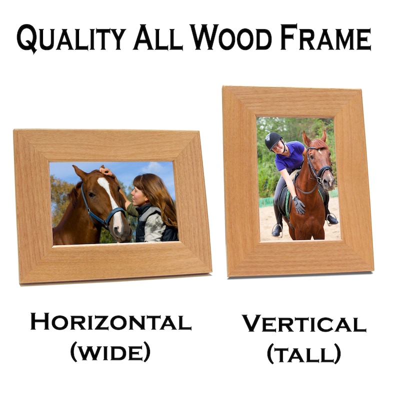 Horse Memorial Frame, Personalized, You Left Your Hoof Prints Forever In My Heart or Forever In Our Hearts Fast Ship image 4