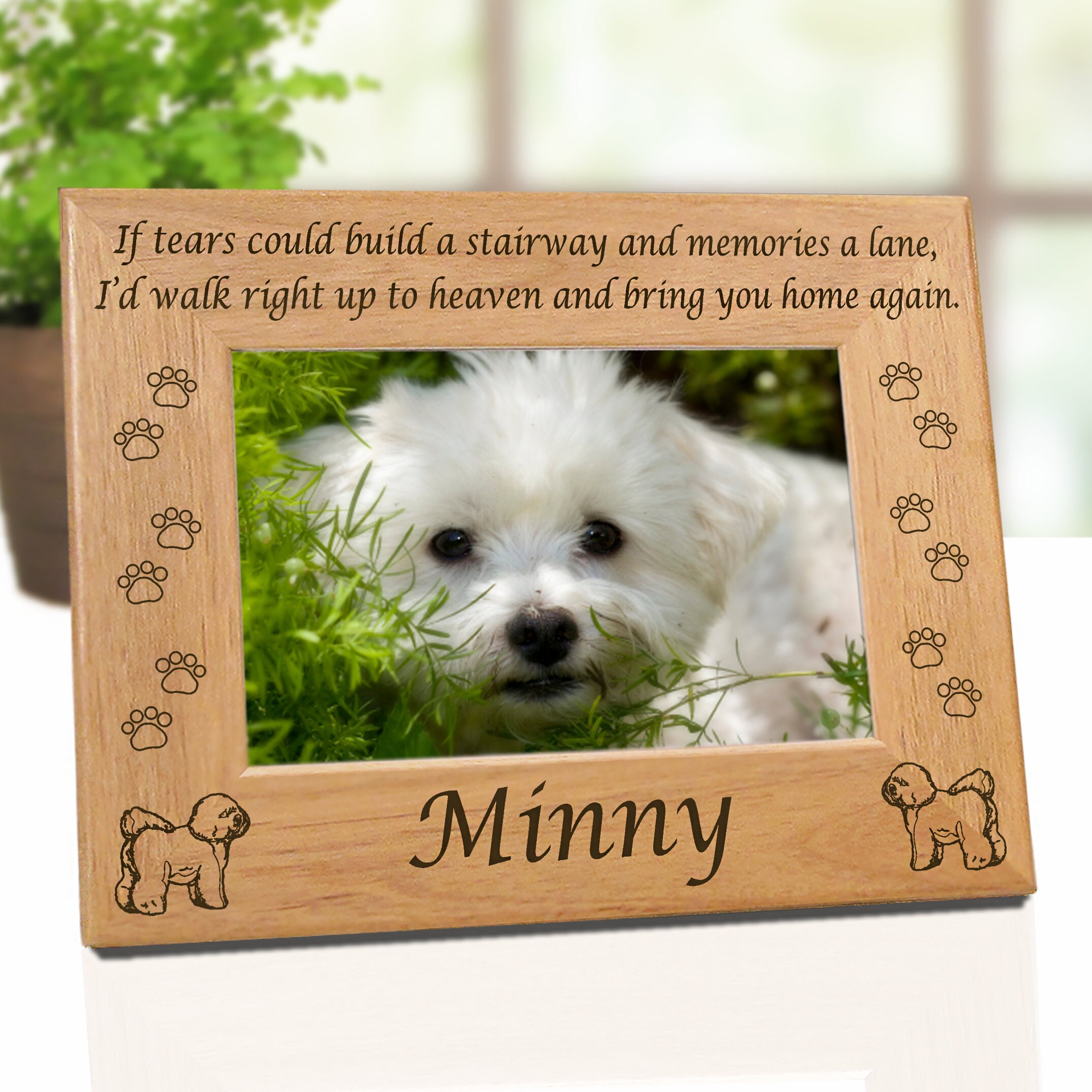Bichon Bichon Frise Bichon Gift Photo Frames Picture Personalized Frame Dogs Dog Mom Dog Lover Gift Dog Gift Dog Portrait Dog Etsy Australia