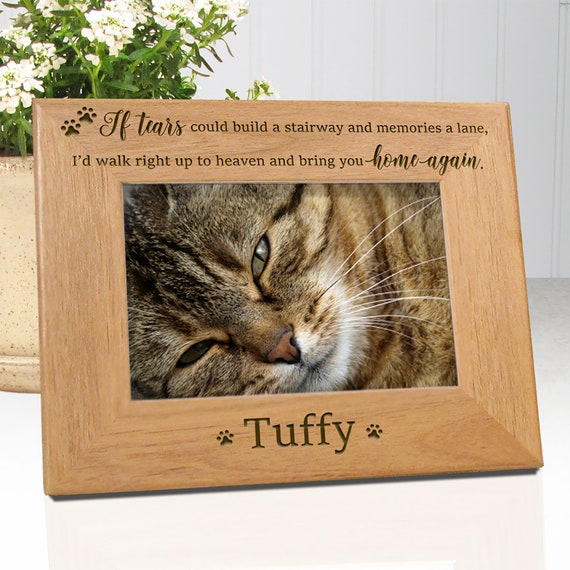 Cadre de perte de chat personnalisé, cadeau personnalisé pour la famille,  perte danimal de compagnie, idées