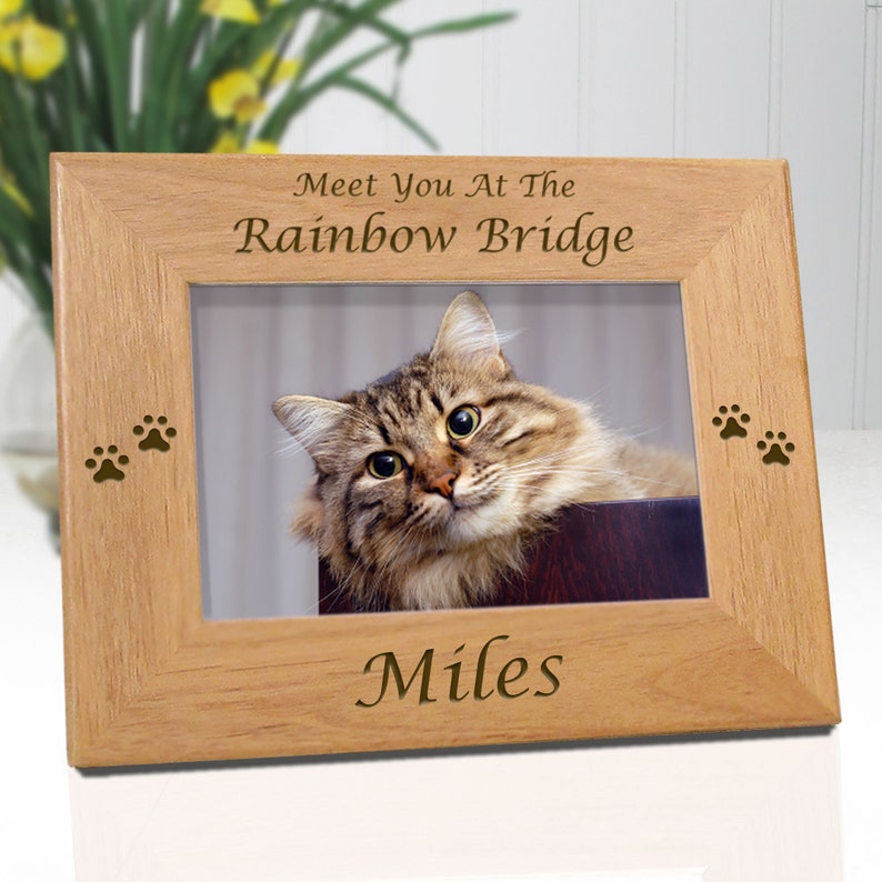 Cat Memorial Frame If Love Alone Personalized With Name Etsy