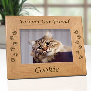 Cat Memorial Frame, Pet Loss Gifts, Cat Picture Frame, Picture Frames, Pet Memorial Frames, Cat Frame, Cat Remembrance, Cat Frames, Cat image 5