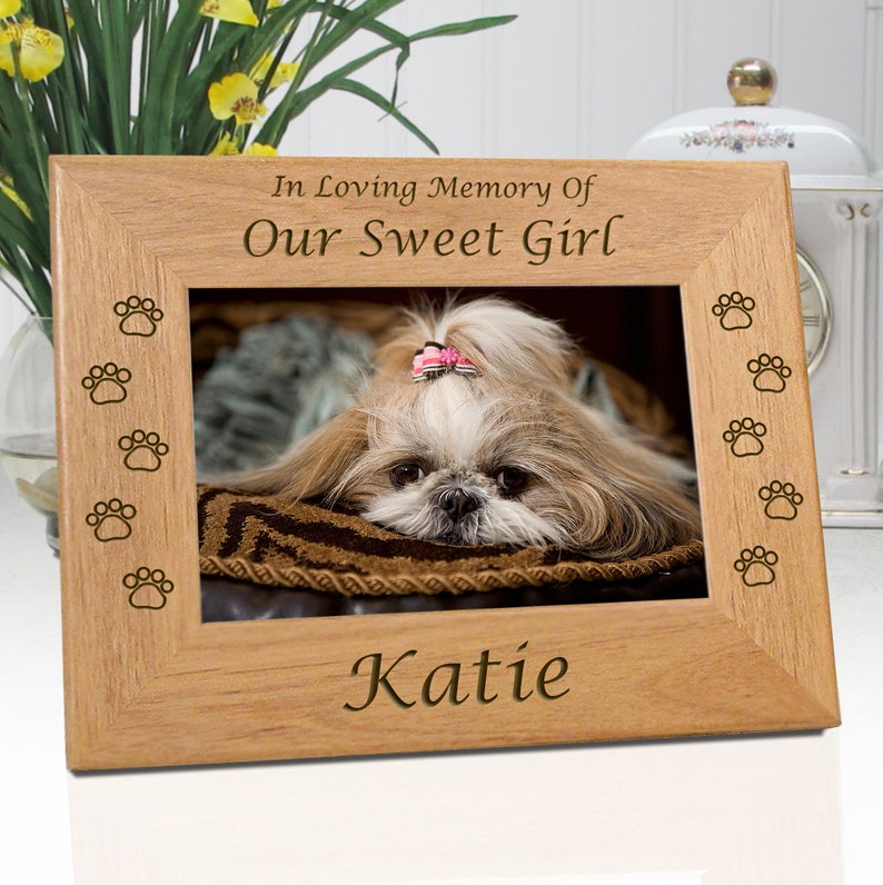 Personalized Pet Frame in Loving Memory of My Sweet Girl or Etsy