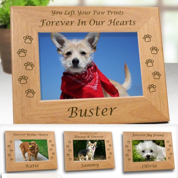 4x6 Personalized Friends Forever Dog Memorial Picture Frames