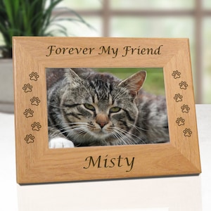 Cat Memorial Frame, Pet Loss Gifts, Cat Picture Frame, Picture Frames, Pet Memorial Frames, Cat Frame, Cat Remembrance, Cat Frames, Cat image 4