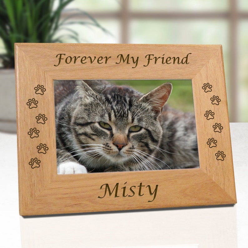 Cat Memorial Frame, Pet Loss Gifts, Cat Picture Frame, Picture Frames, Pet Memorial Frames, Cat Frame, Cat Remembrance, Cat Frames, Cat image 4