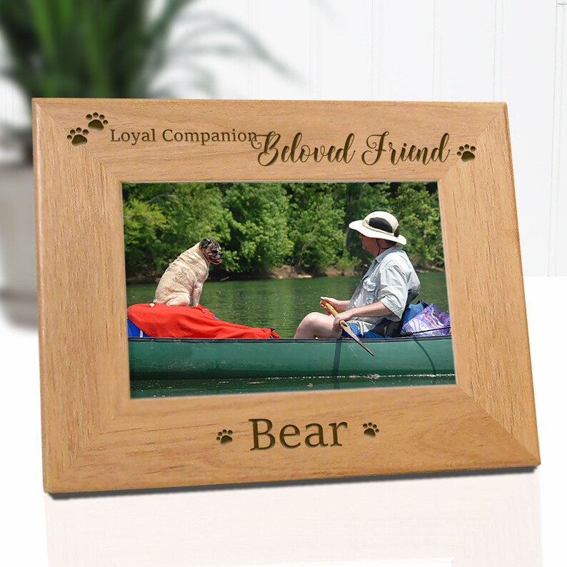 4x6 Dog Memorial Frame Dog Picture Frames Pet Loss Gifts Etsy